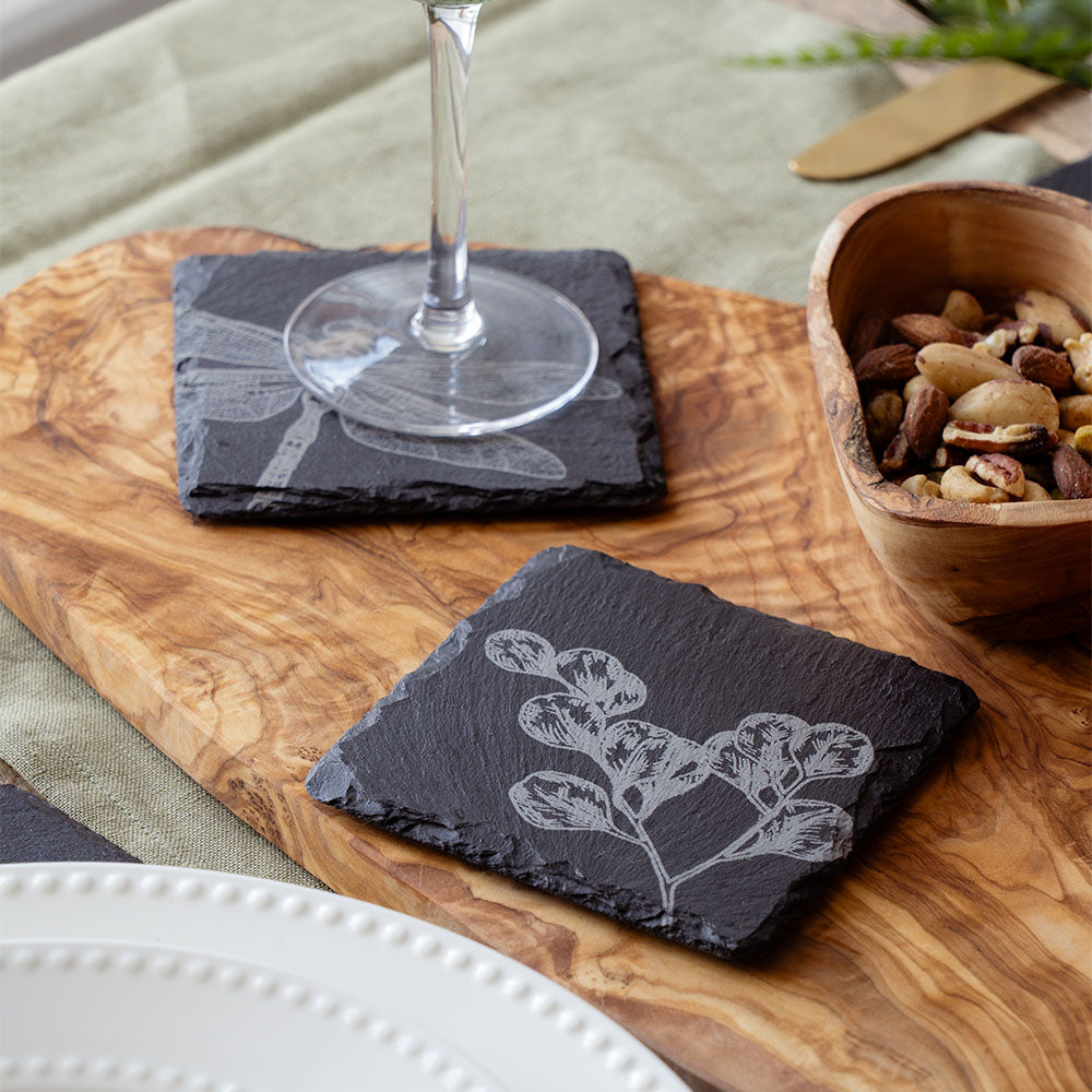 Flora Single Slate Coaster