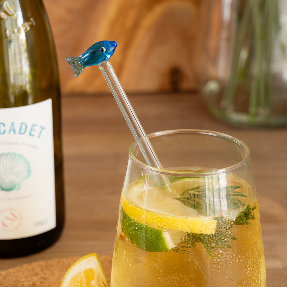 Fish Glass Drinks Stirrer