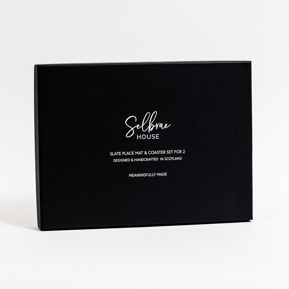 Bee Slate Coaster & Place Mat Set
