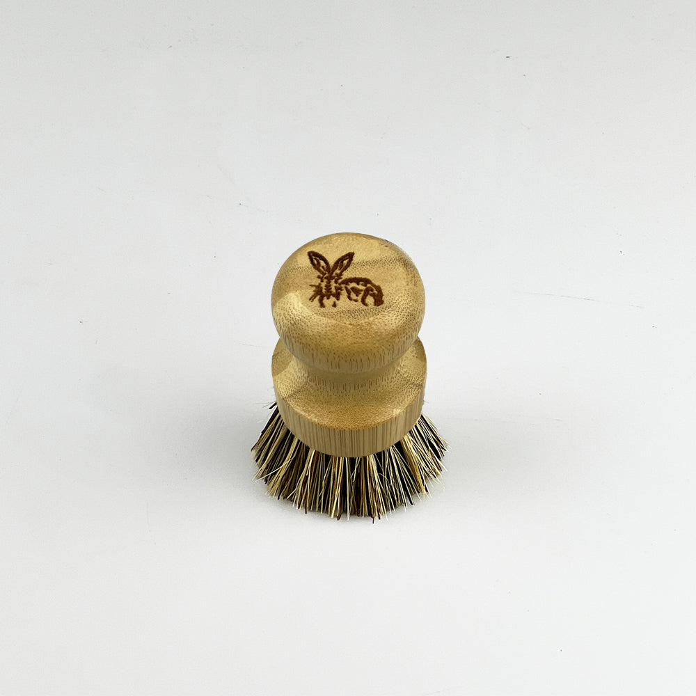 Hare Side Profile Bamboo Pot Brush
