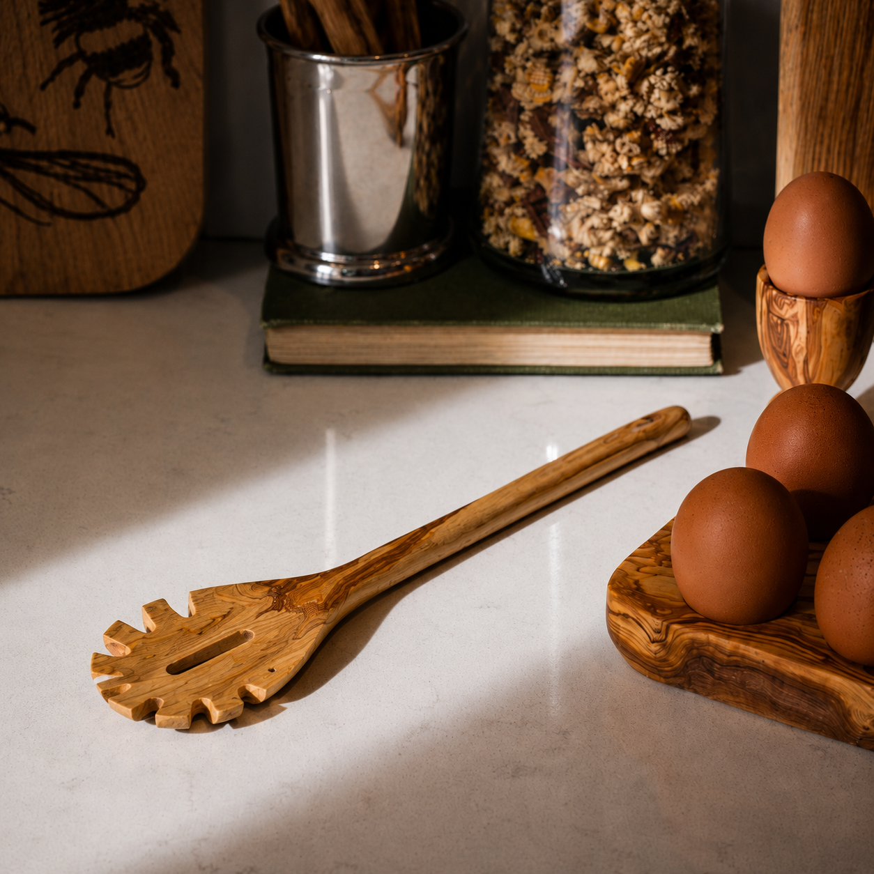 Olive Wood Pasta Spoon