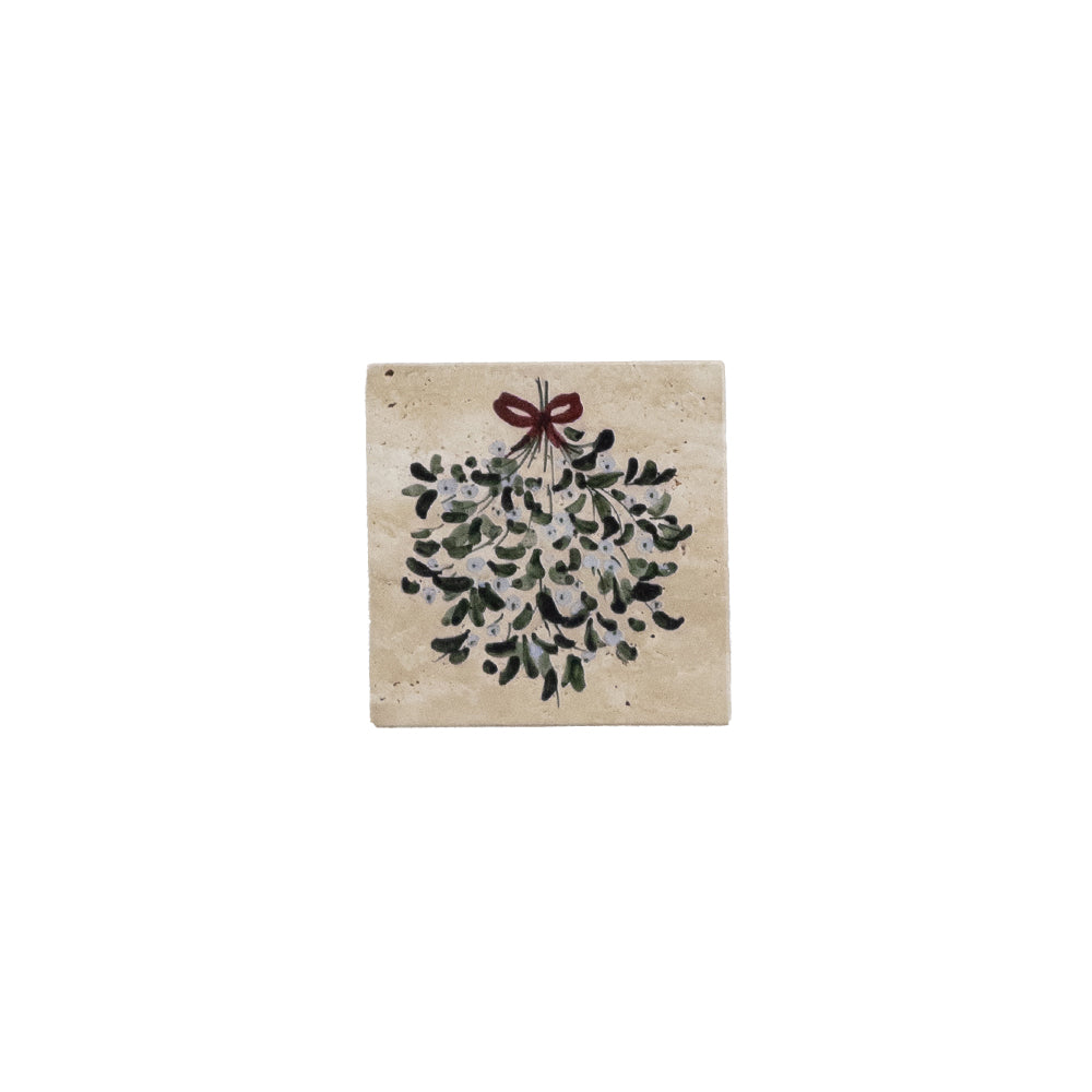 Mistletoe Stone Coaster