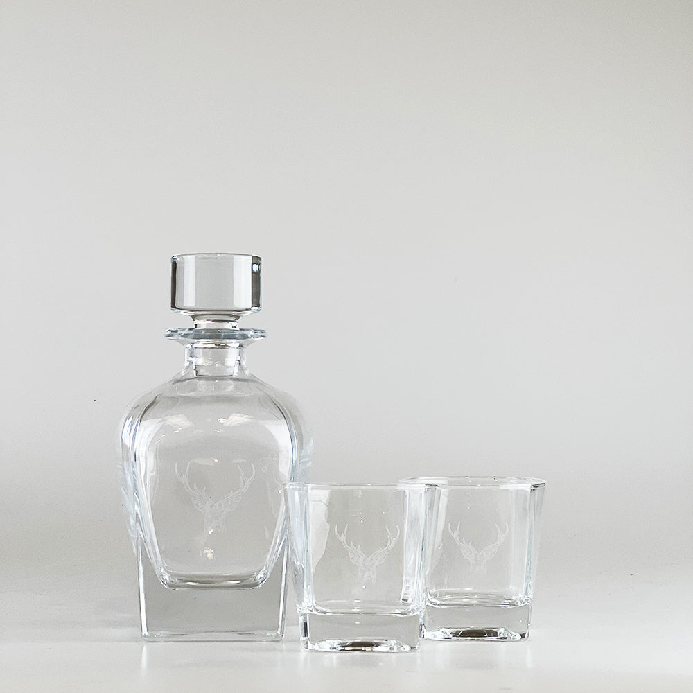 Stag Prince Decanter & Glass Set