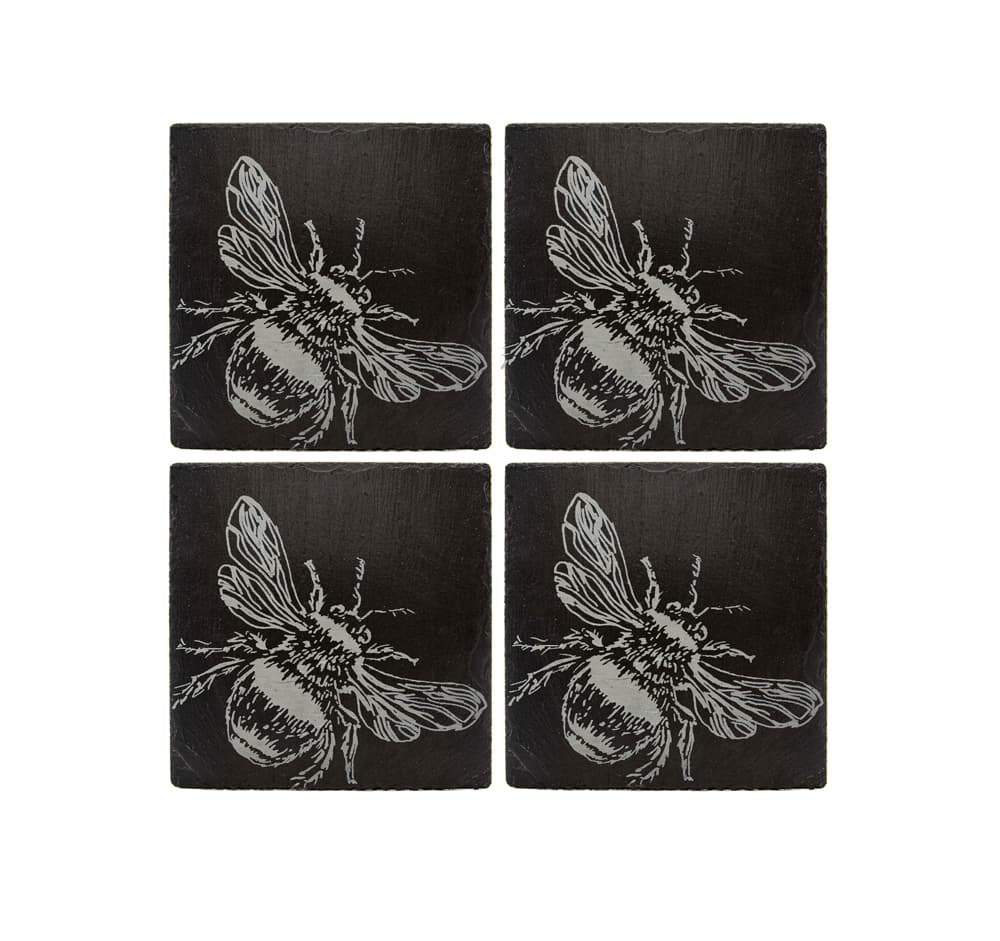 Bee Slate Placemat & Coaster Gift Set