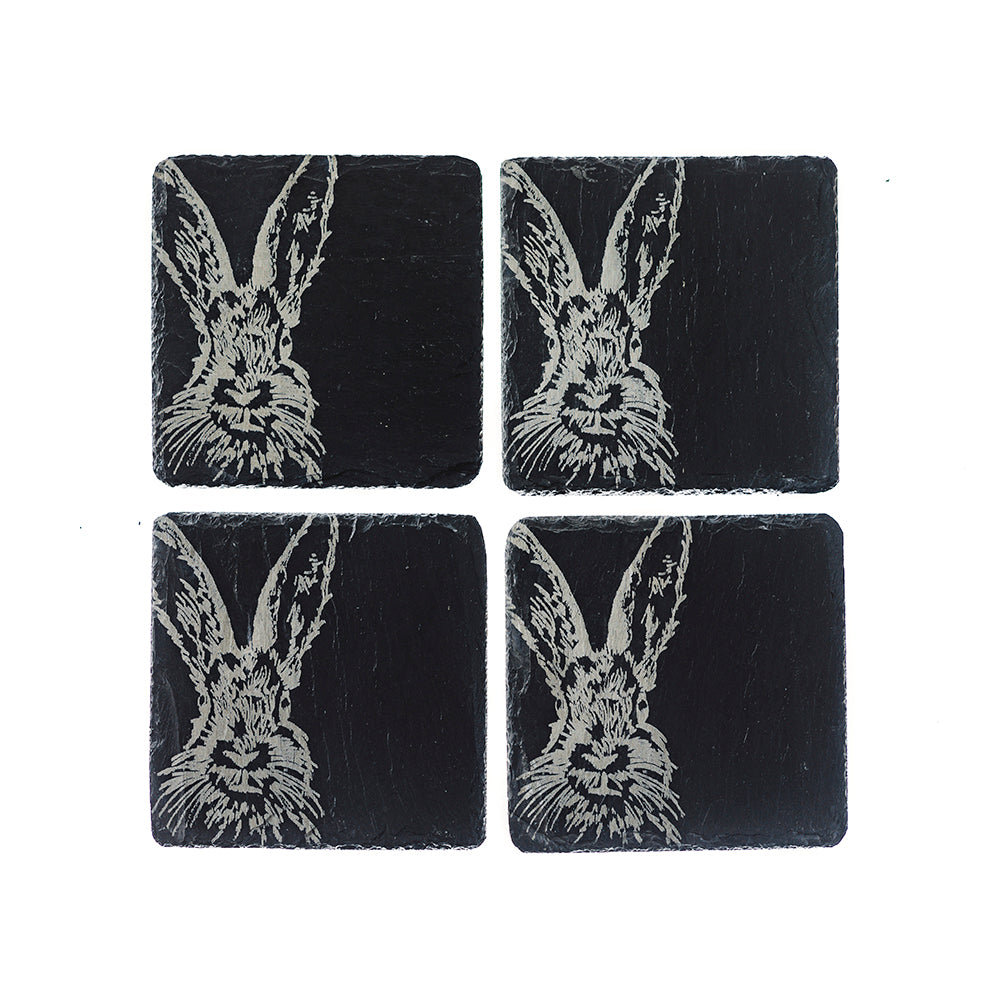 Hare Slate Placemat & Coaster Gift Set