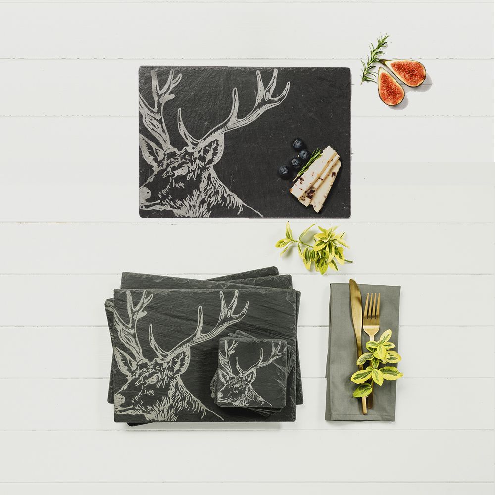 Stag Slate Gift Set