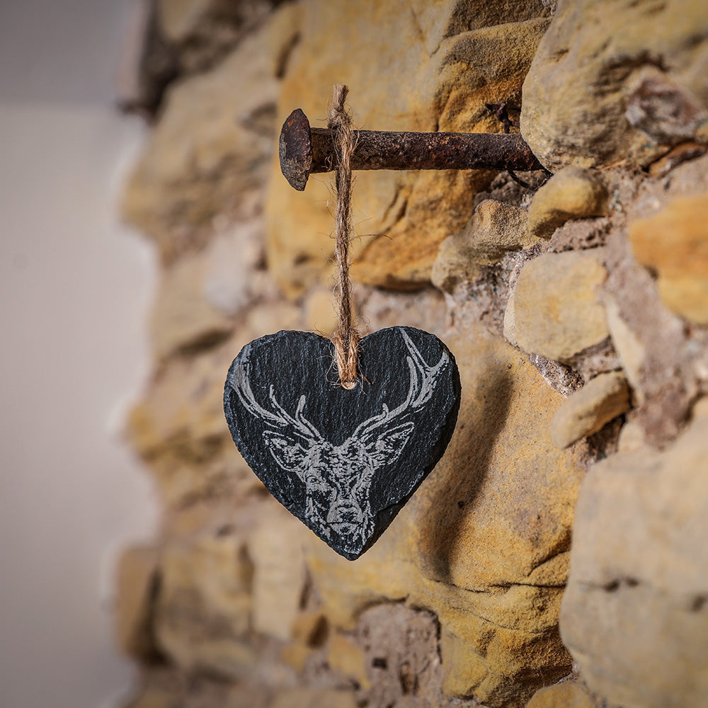 Stag Slate Decoration