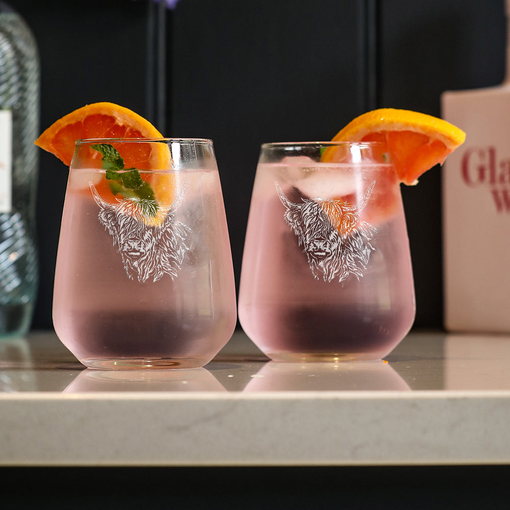 Highland Cow Drinks Set Bundle