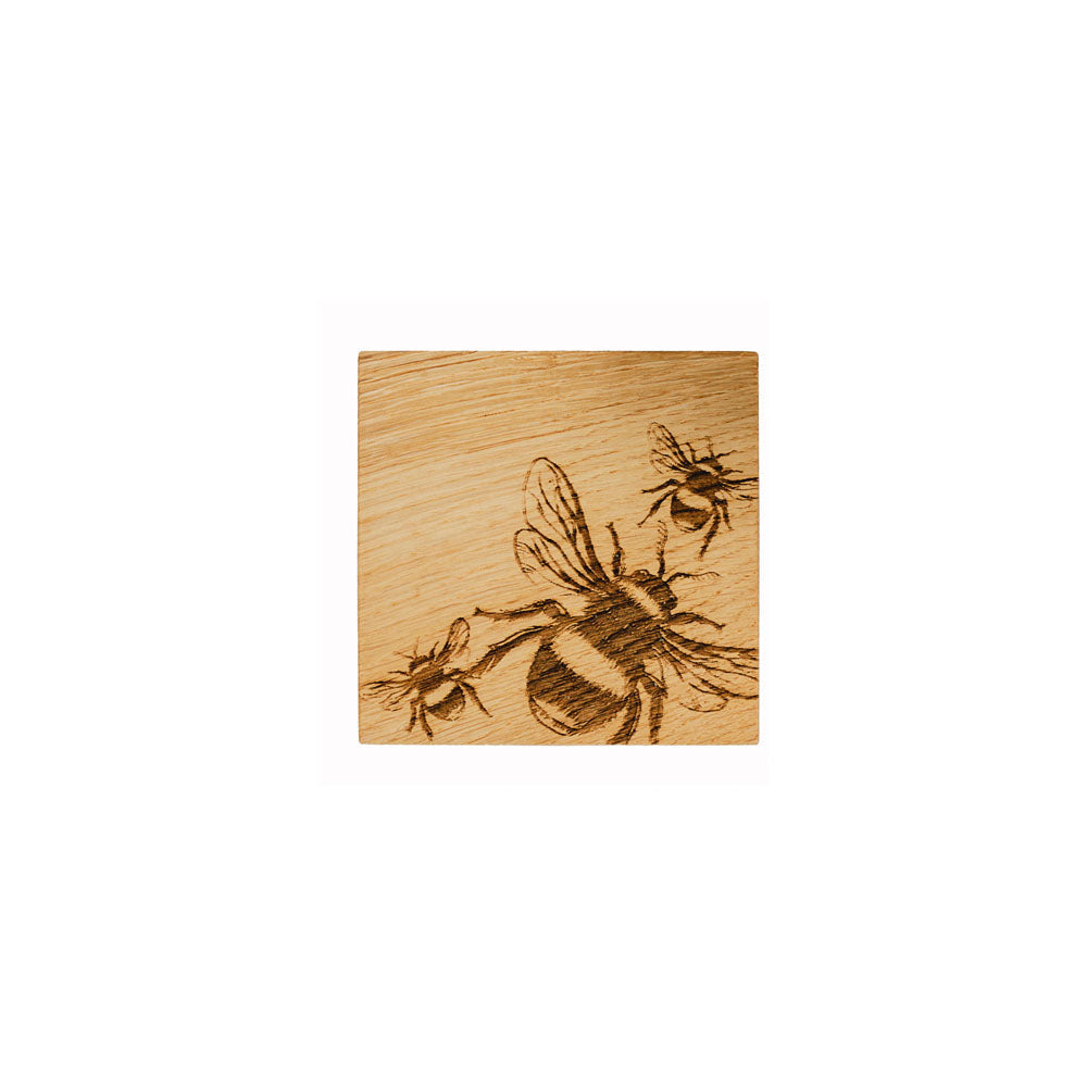 Selbrae House Bee Oak Coaster