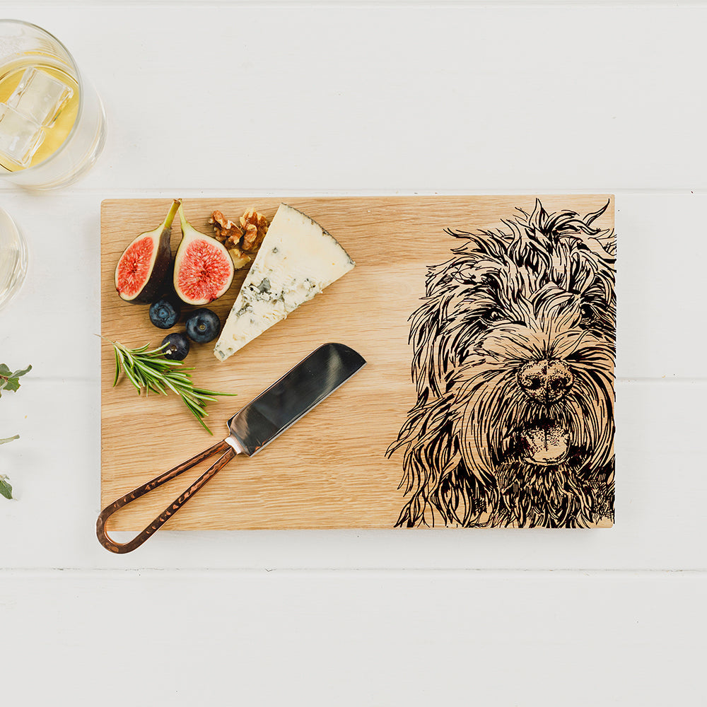 Cockapoo Oak Serving & Cheese Board