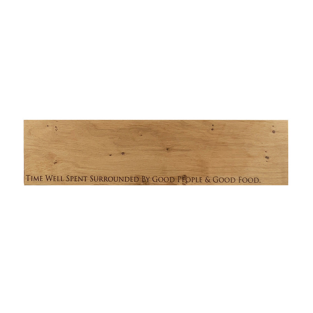 Time Well Spent Oak Serving Platter