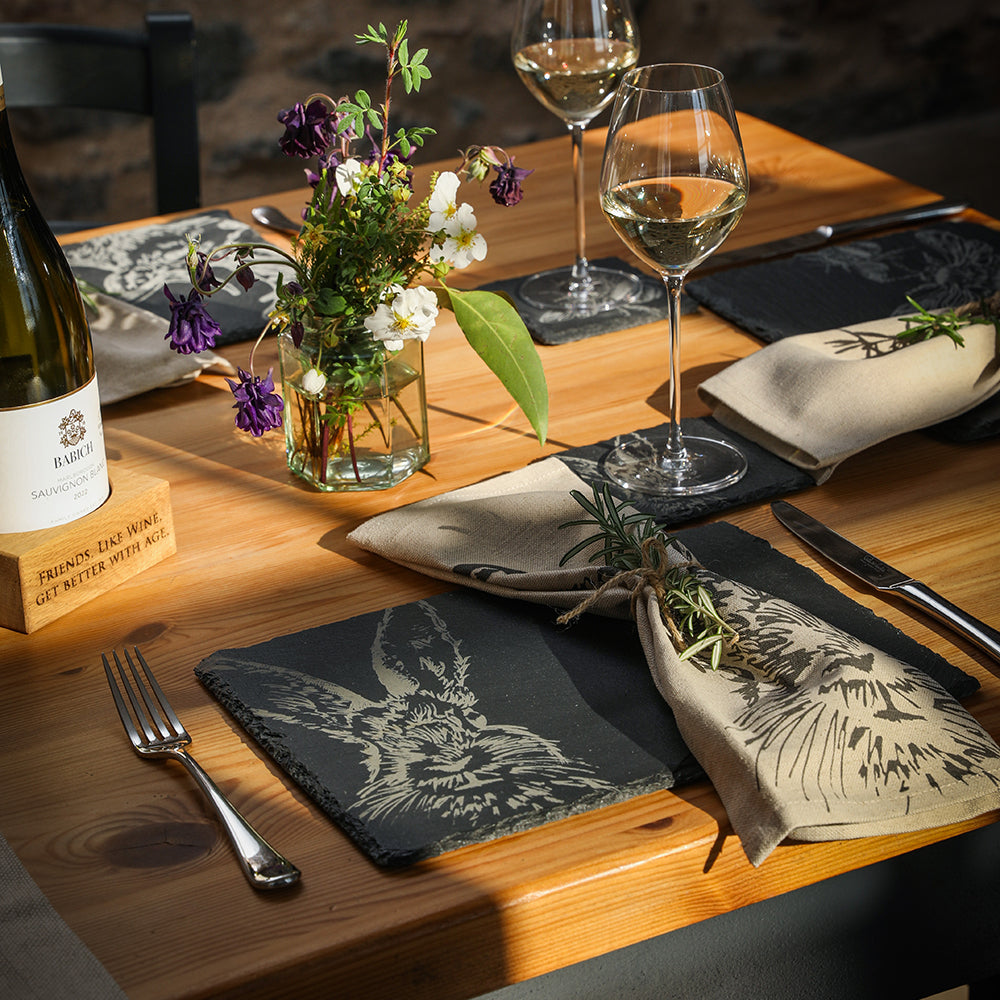 Hare Slate Place Mats - Set of 2