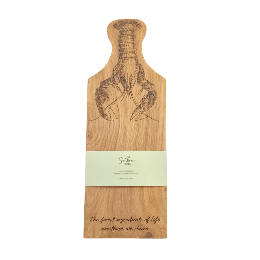 Lobster Framed Oak Serving Board - Medium
