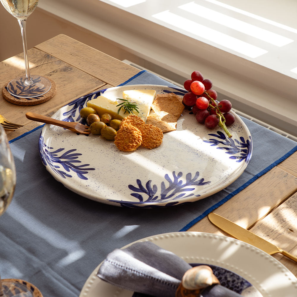 Coral Ceramic Plate Large